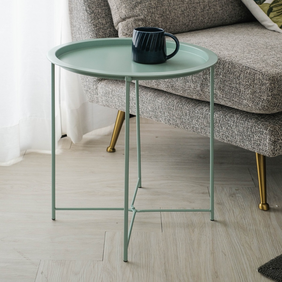 Yanis Mint Green Tray Table