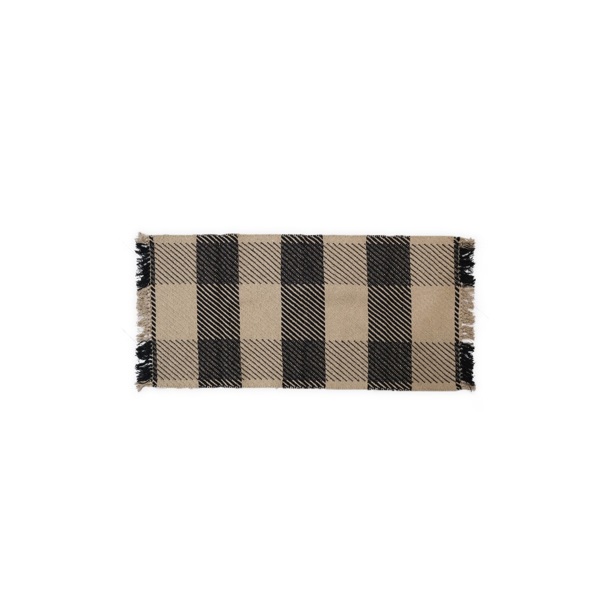 Yash Gingham Cotton Floor Runner 70x140