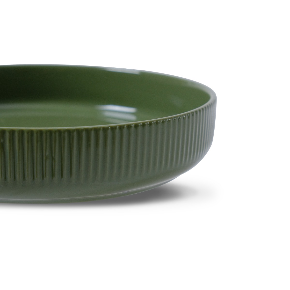 Yuri Deep Plate Olive Green