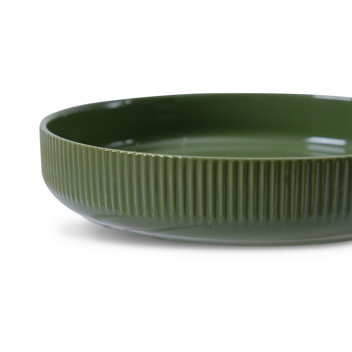 Yuri Deep Plate Olive Green