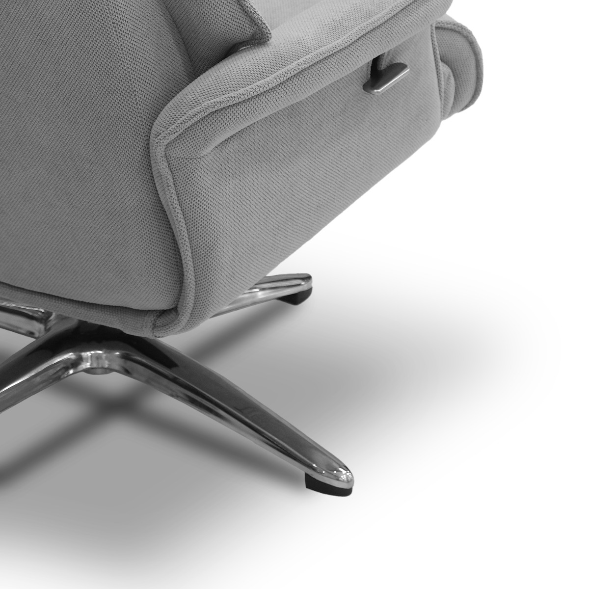 Zack Mist Grey Reclining Lounge Chair