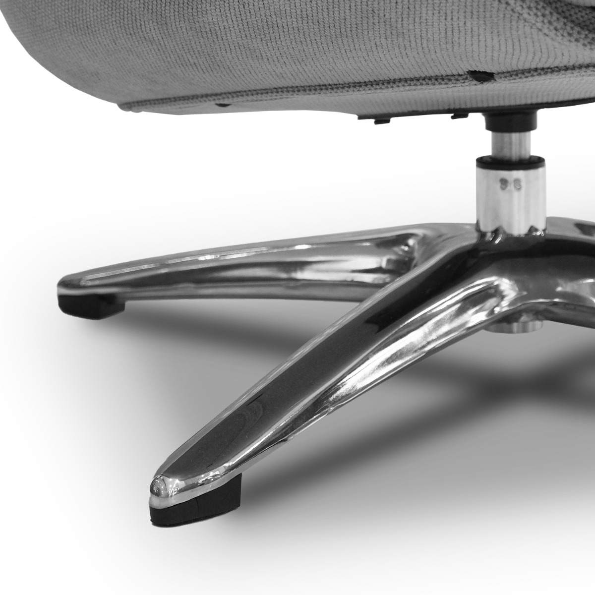 Zack Mist Grey Reclining Lounge Chair