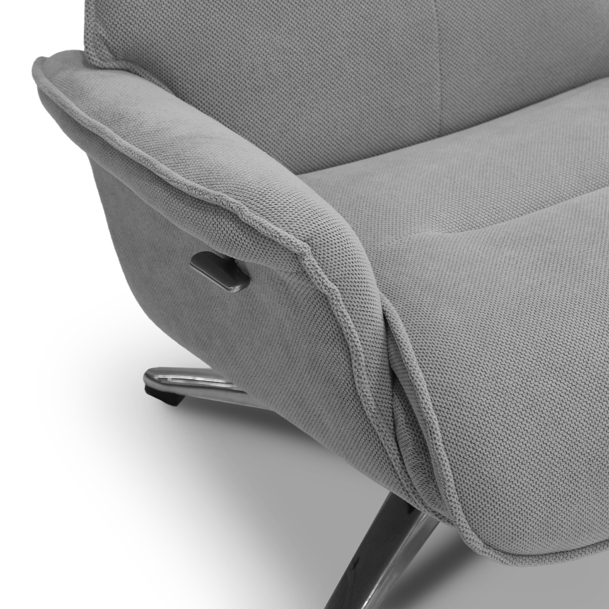 Zack Mist Grey Reclining Lounge Chair