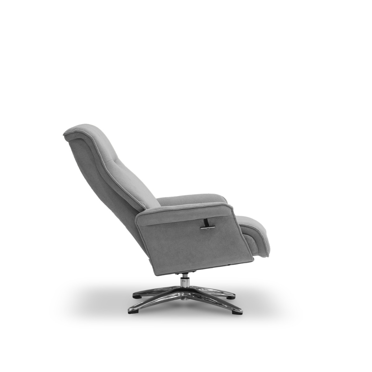 Zack Mist Grey Reclining Lounge Chair