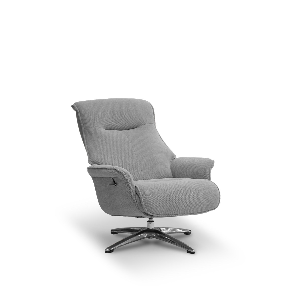 Zack Mist Grey Reclining Lounge Chair