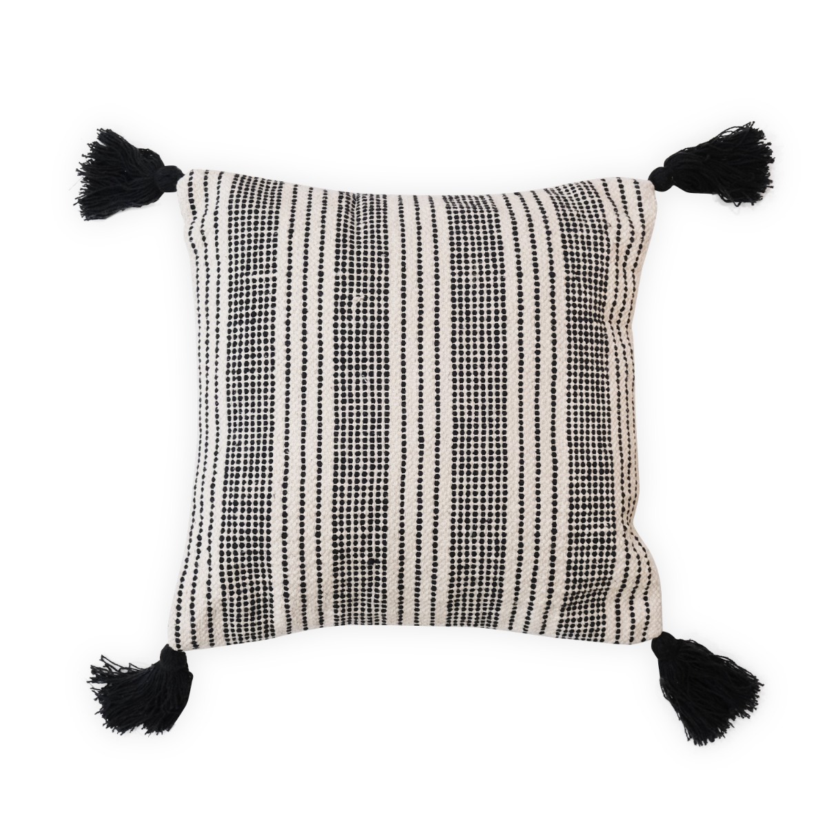 Zeno Stripes Cushion with Tassels 45x45