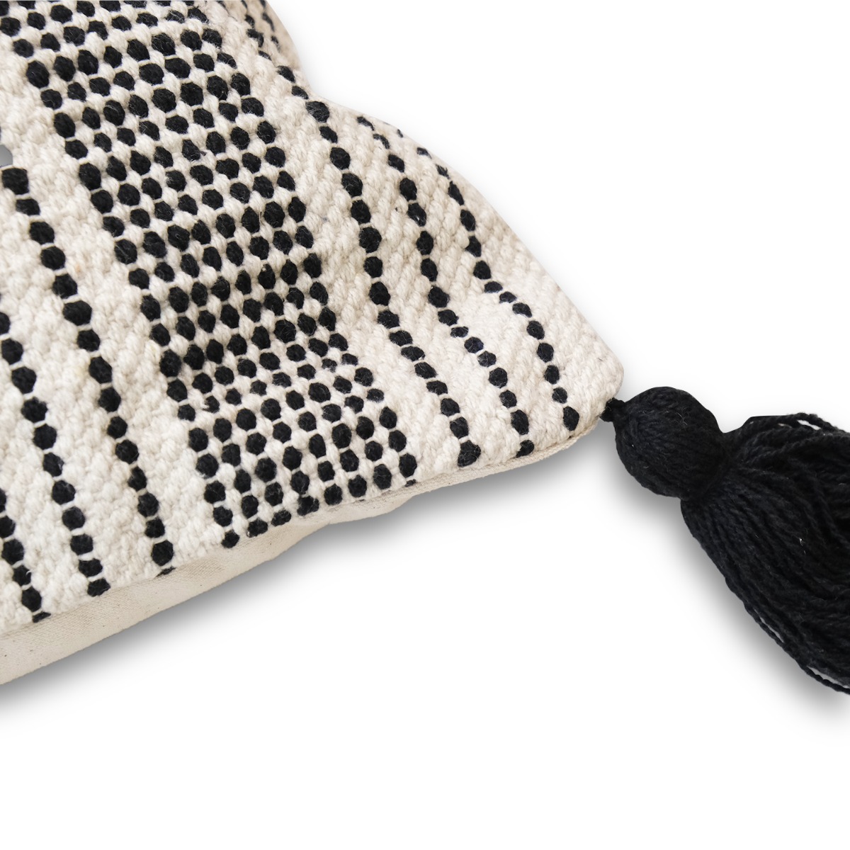 Zeno Stripes Cushion with Tassels 45x45