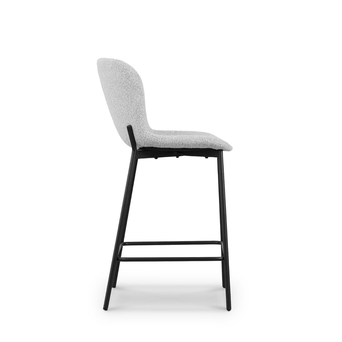 Zoya Cloud Grey Counter Stool