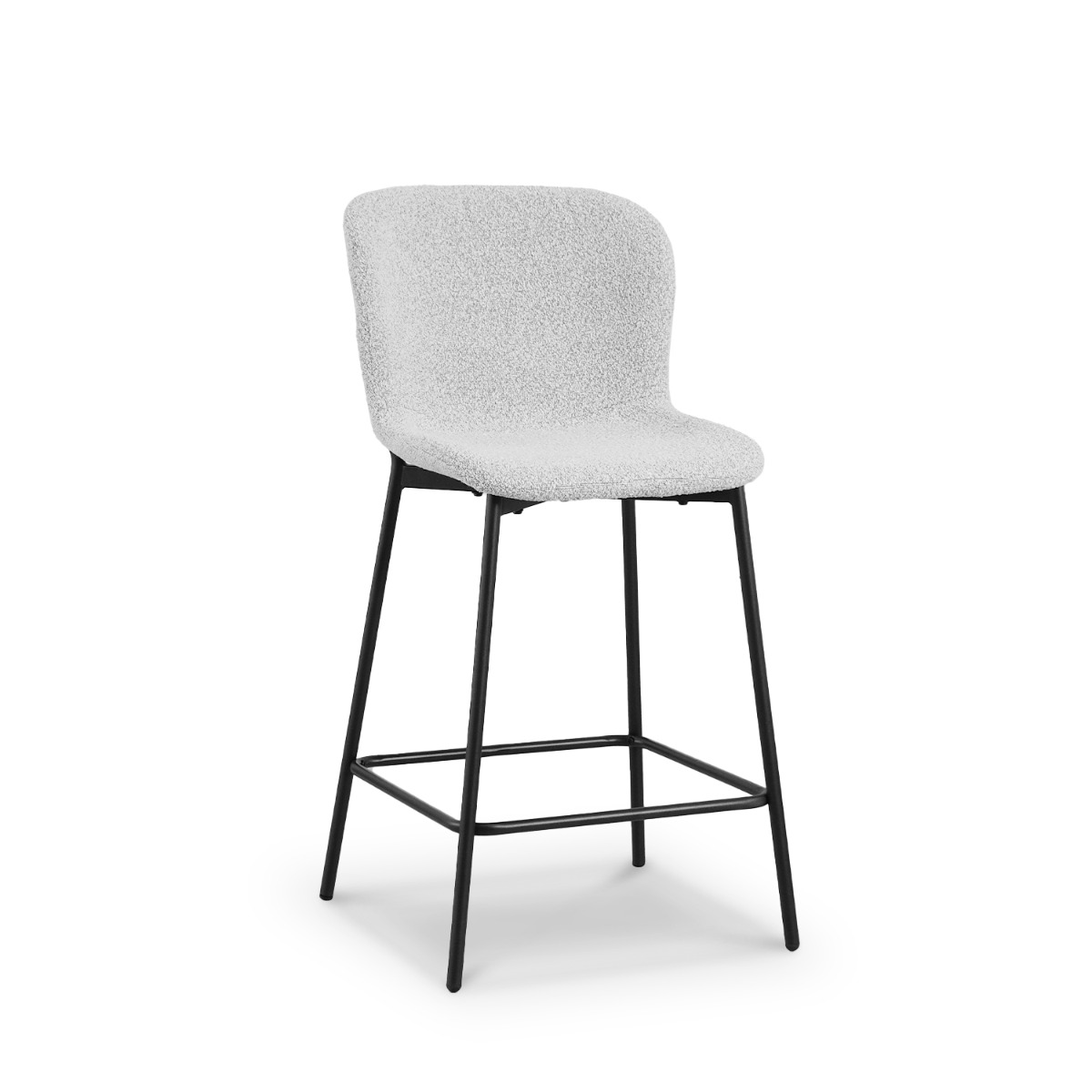 Zoya Cloud Grey Counter Stool