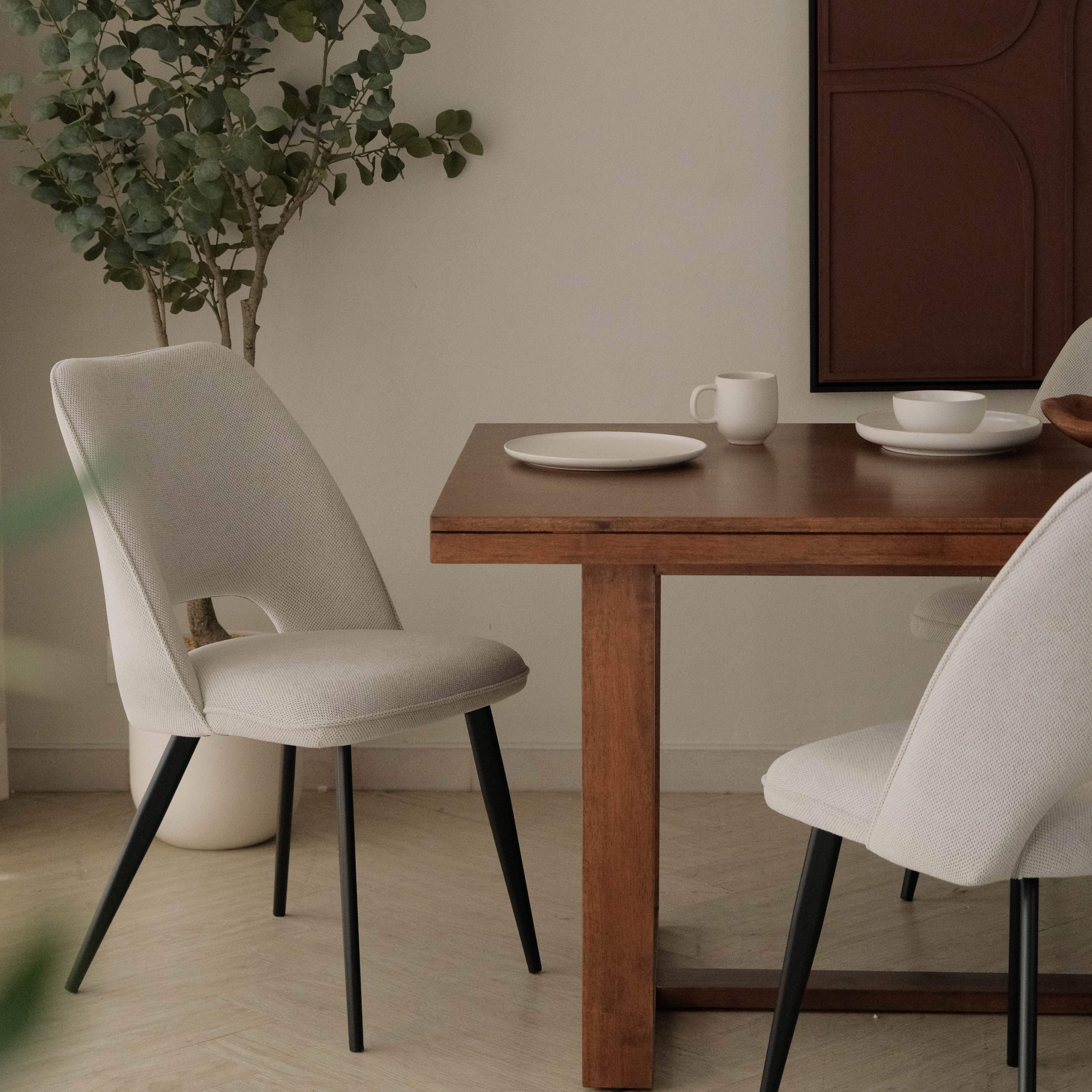 Mona Ivory Dining Chair
