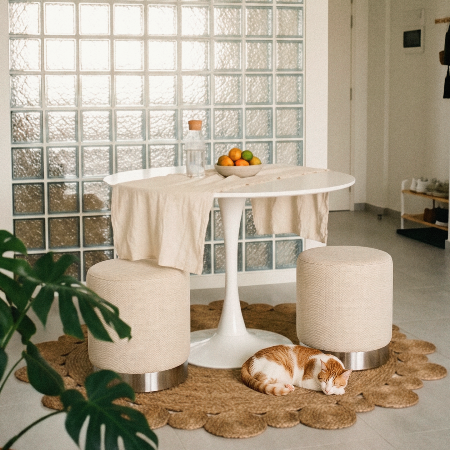 Reana Dining Stool Cream