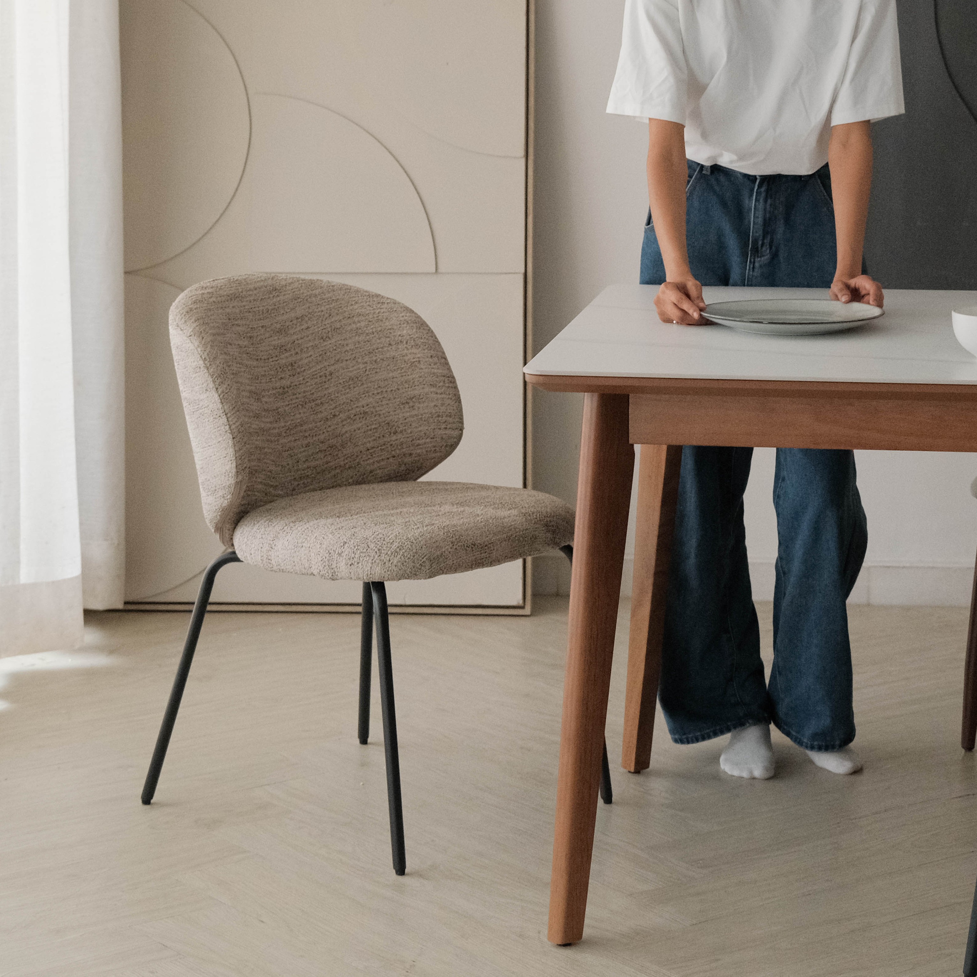 Sona Sand Beige Chair