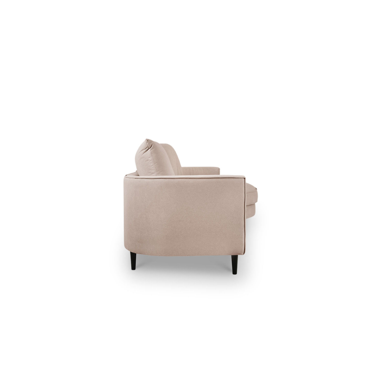 Sabrina Sand Beige Curve Chaise Left Sectional Sofa