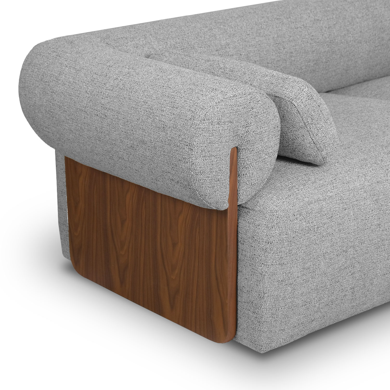 Alessia Stone Grey 3 Seater Sofa