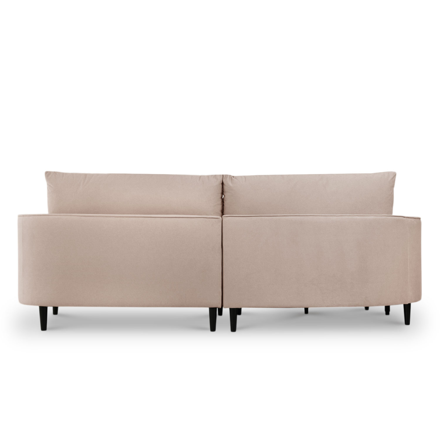 Sabrina Sand Beige Curve Chaise Right Sectional Sofa