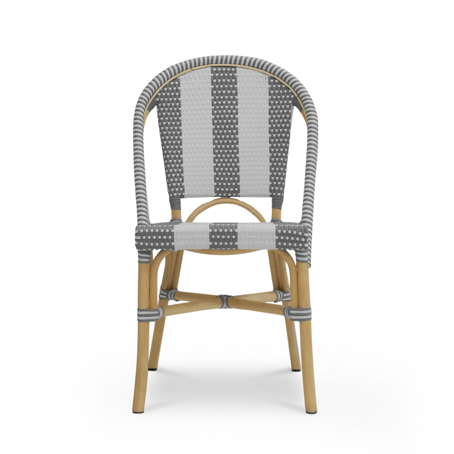 Timor Rattan Dining Chair White & Grey