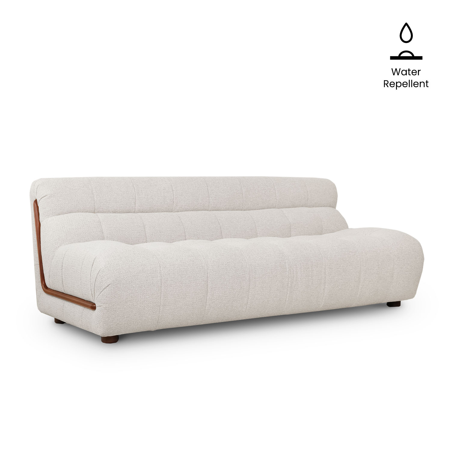 Sylvia Light Grey 3 Seater Sofa