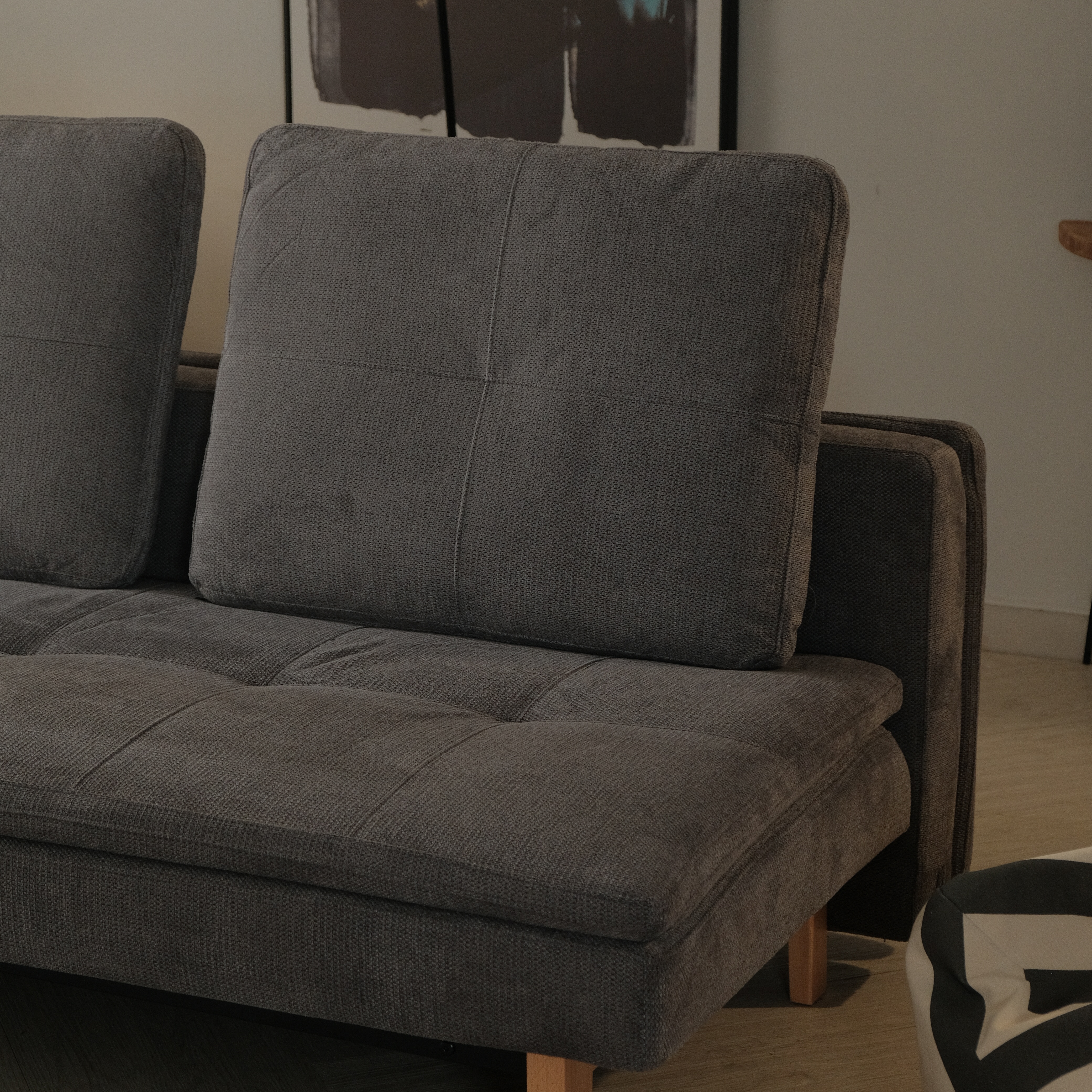 Fio Pebble Grey Sofa Bed