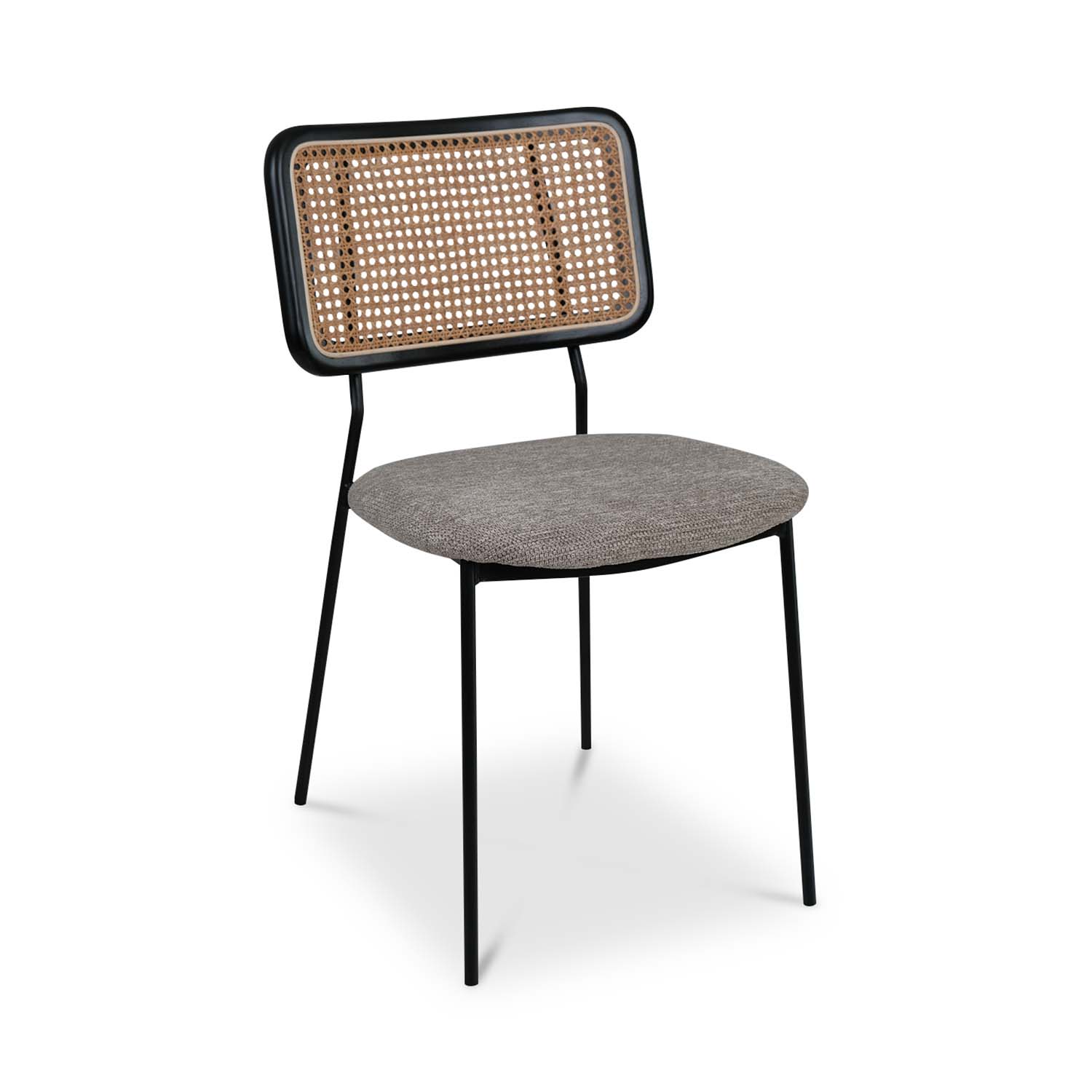 Gaia Ebony Dining Chair Stone Beige