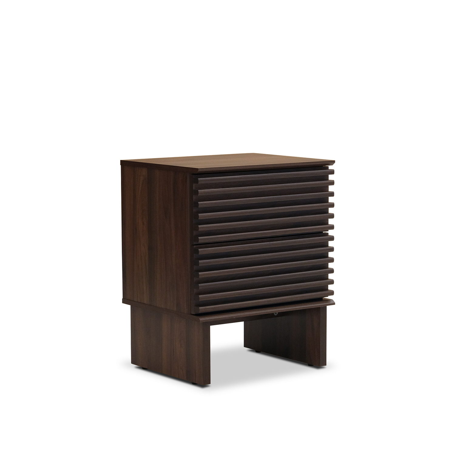 Linear Dark Brown Side Table