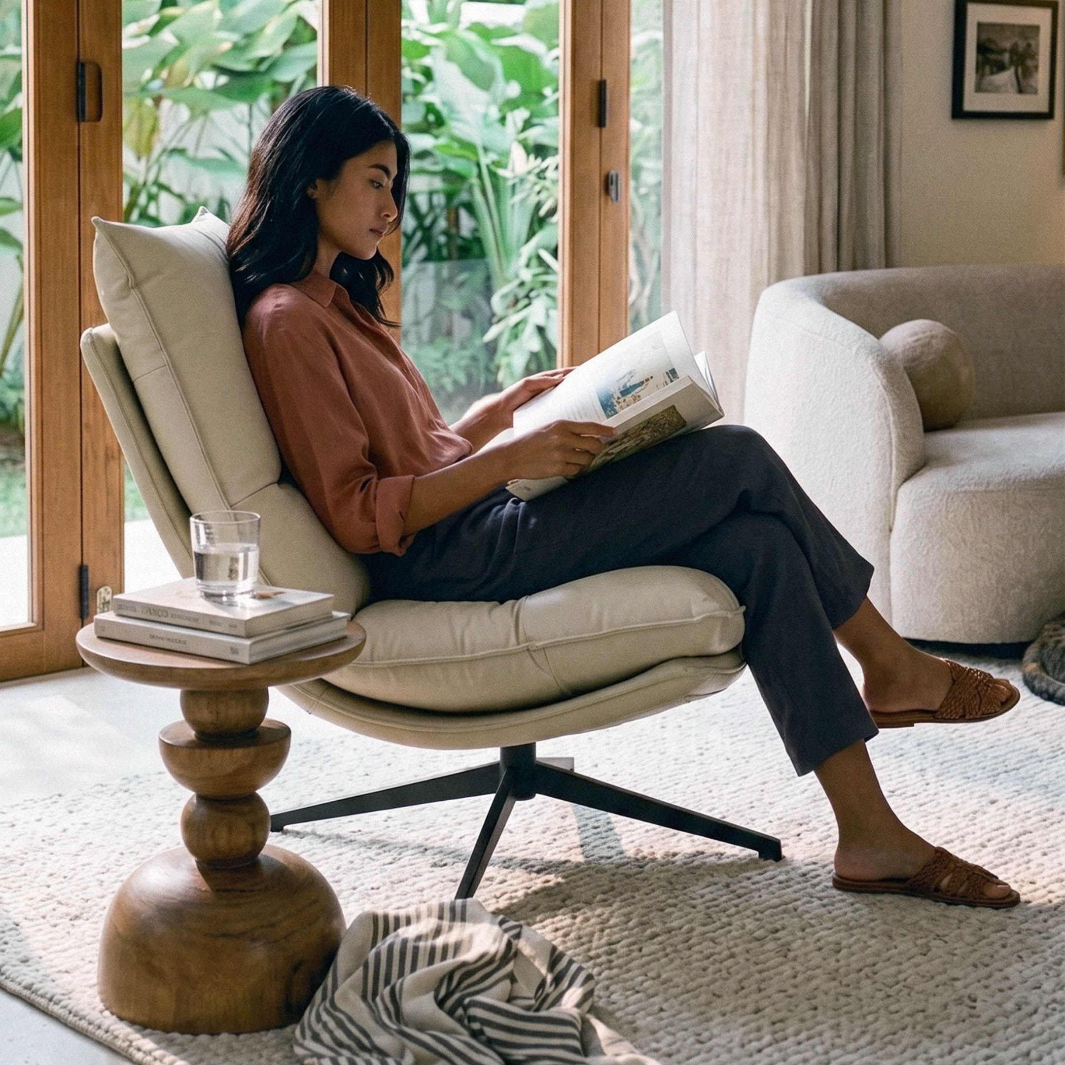 Hank Taupe Lounge Chair