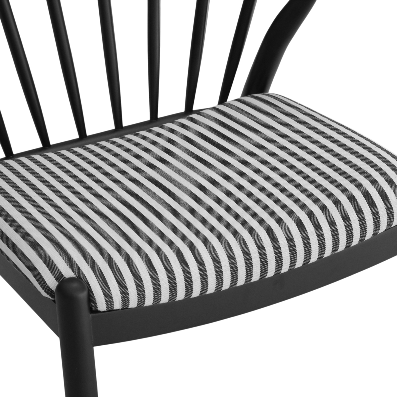 Quinn Ebony Lounge Chair Stripes