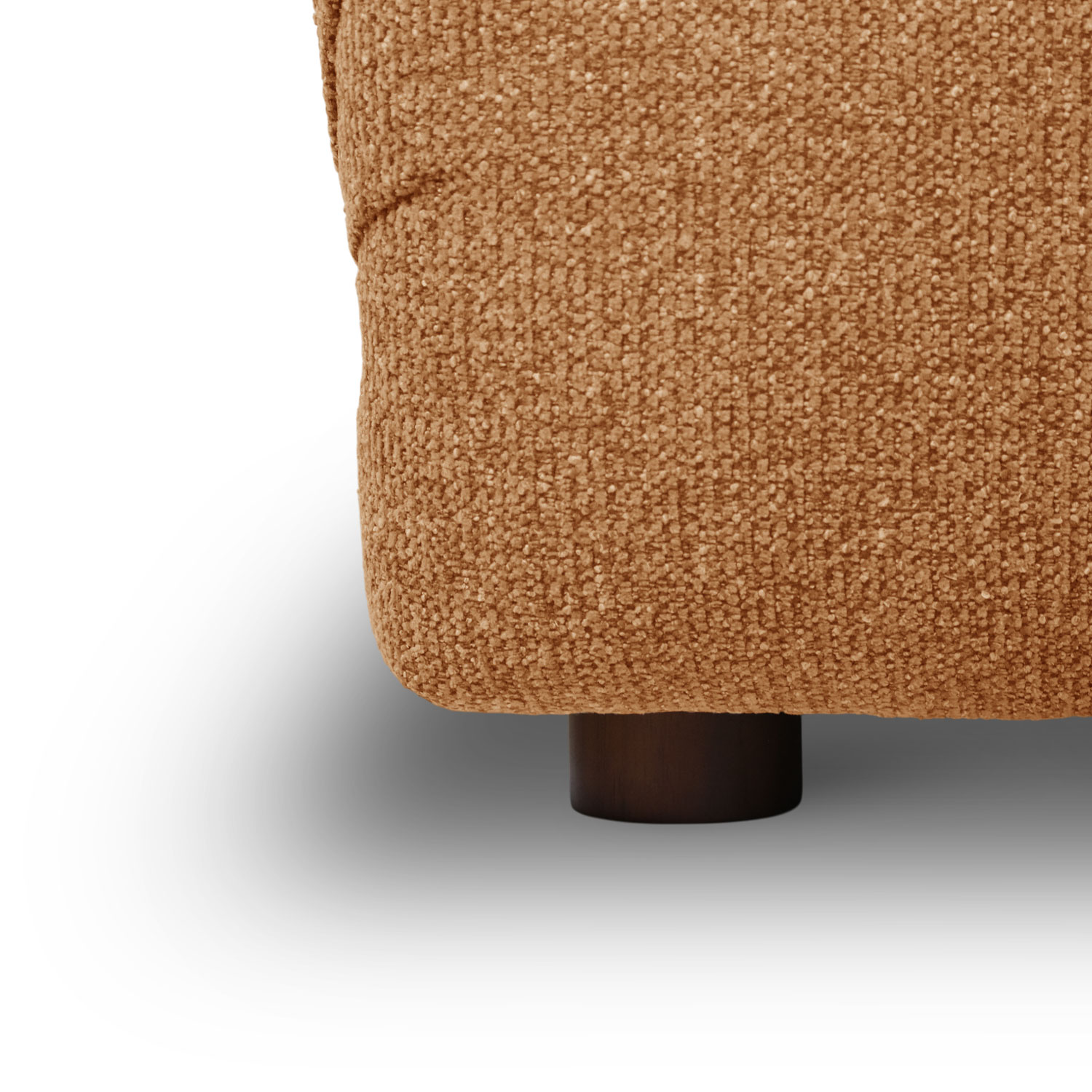 Sylvia Copper Brown 1 Seater Sofa