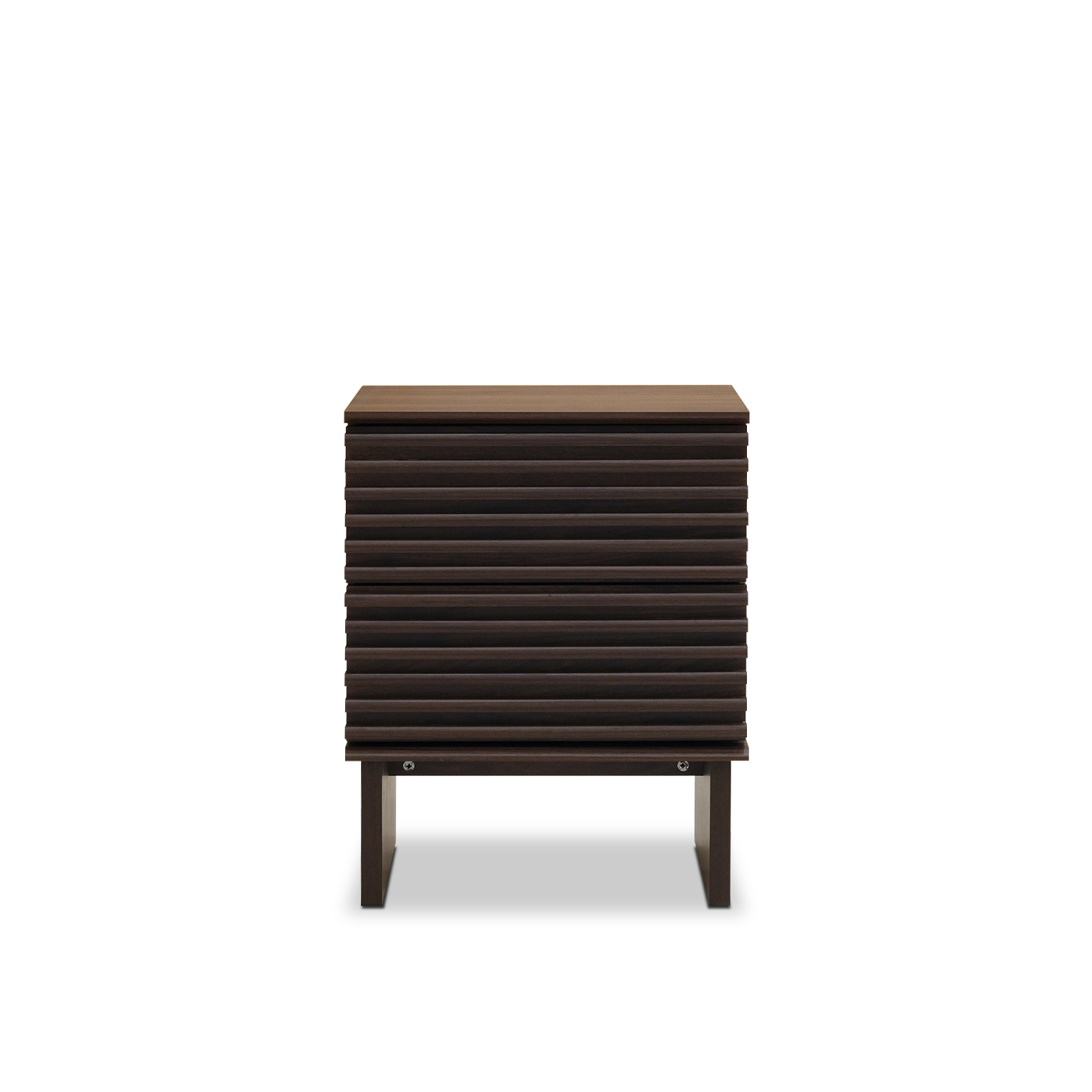 Linear Dark Brown Side Table