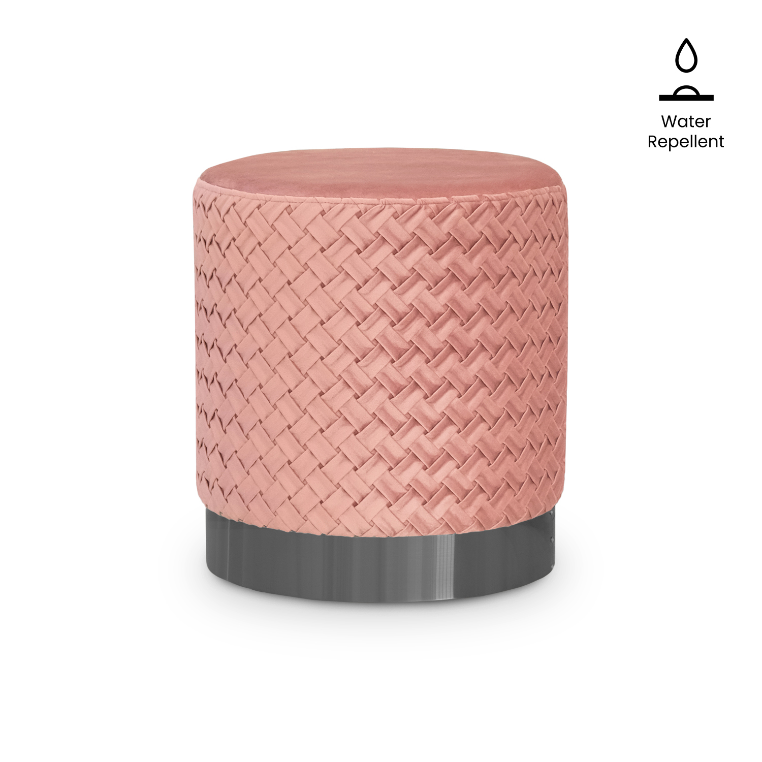 Reana Weave Dining Stool Coral