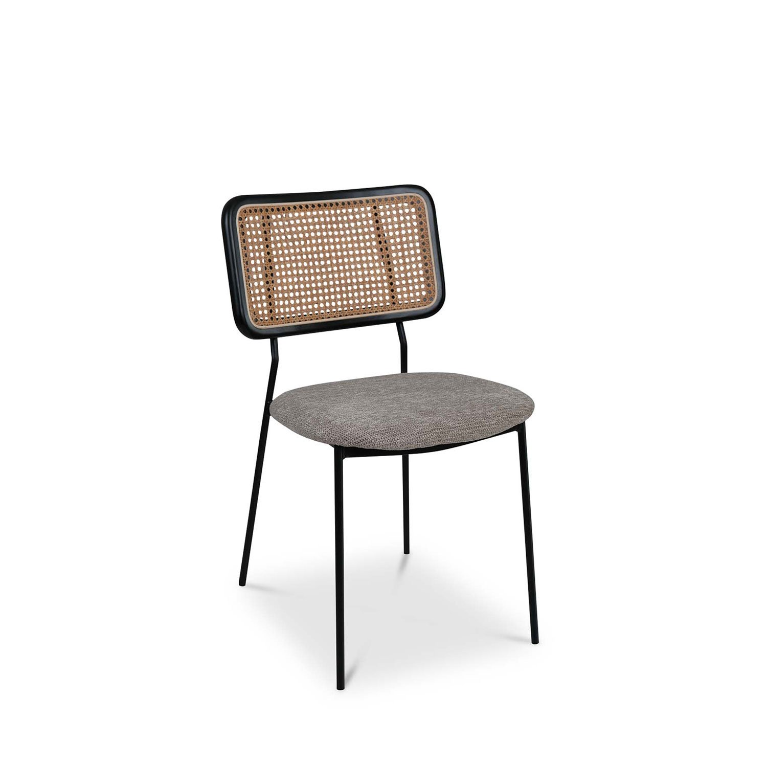 Gaia Ebony Dining Chair Stone Beige