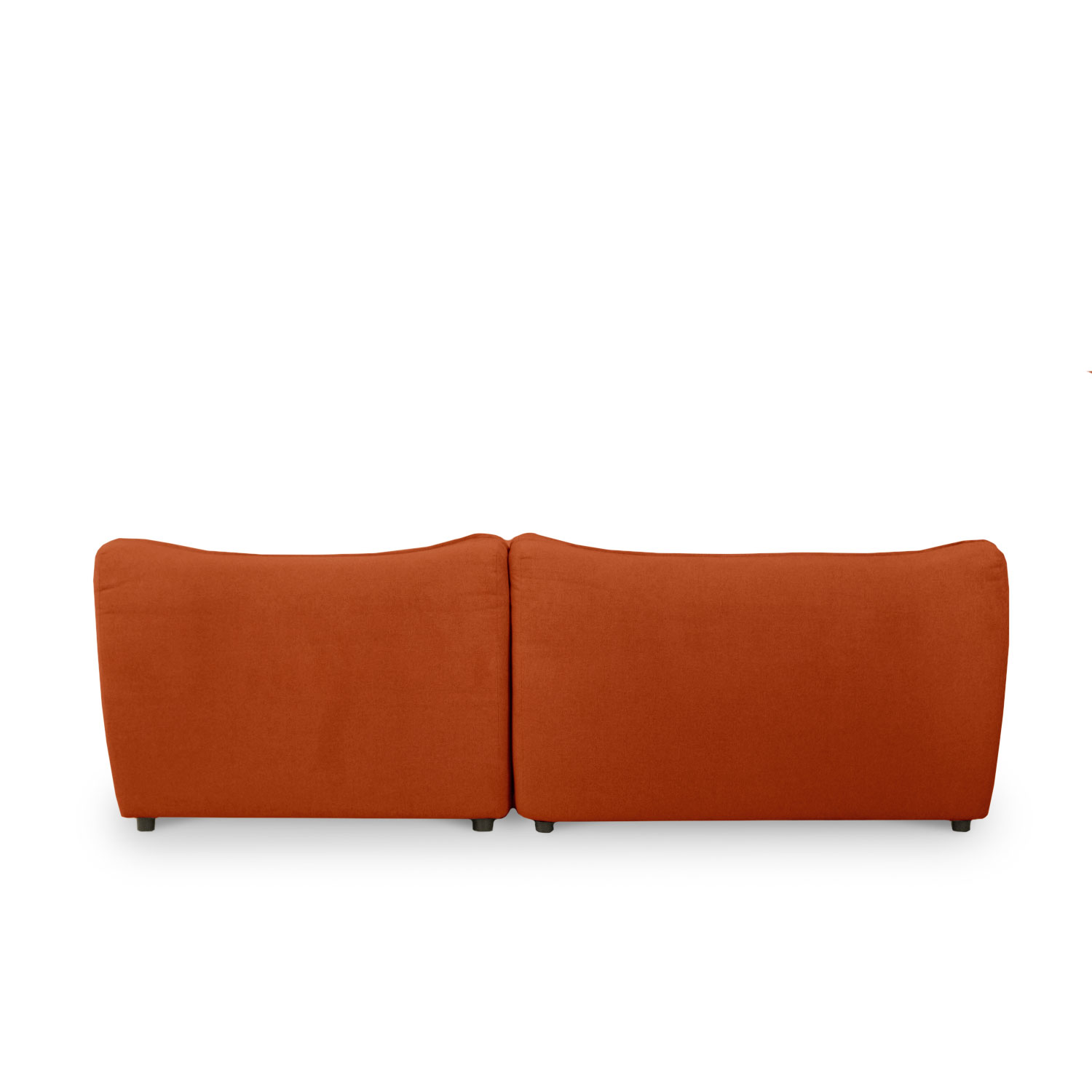 Daphne Umber Brown Armless Sectional Sofa