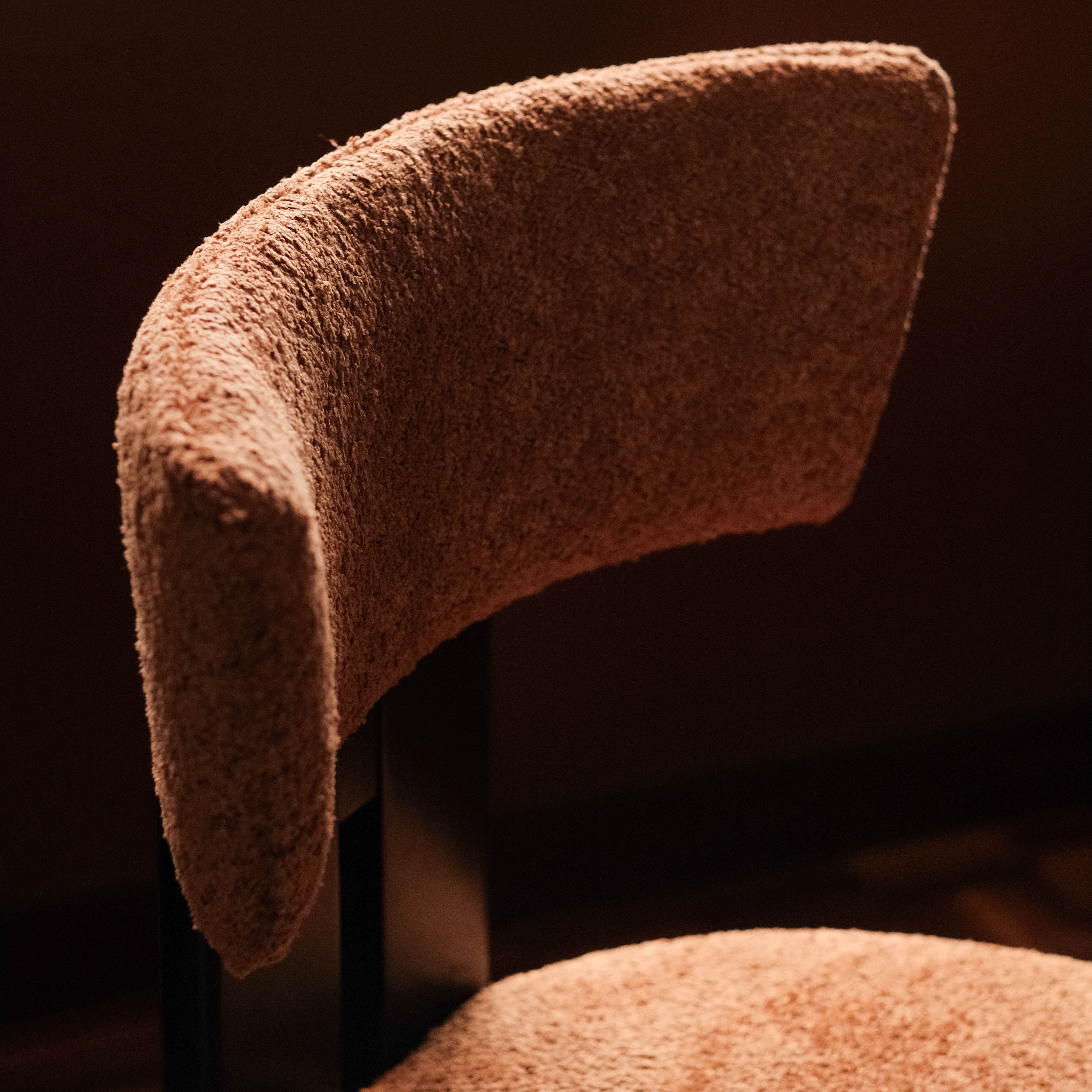 Monte Ebony Dining Chair - Caramel