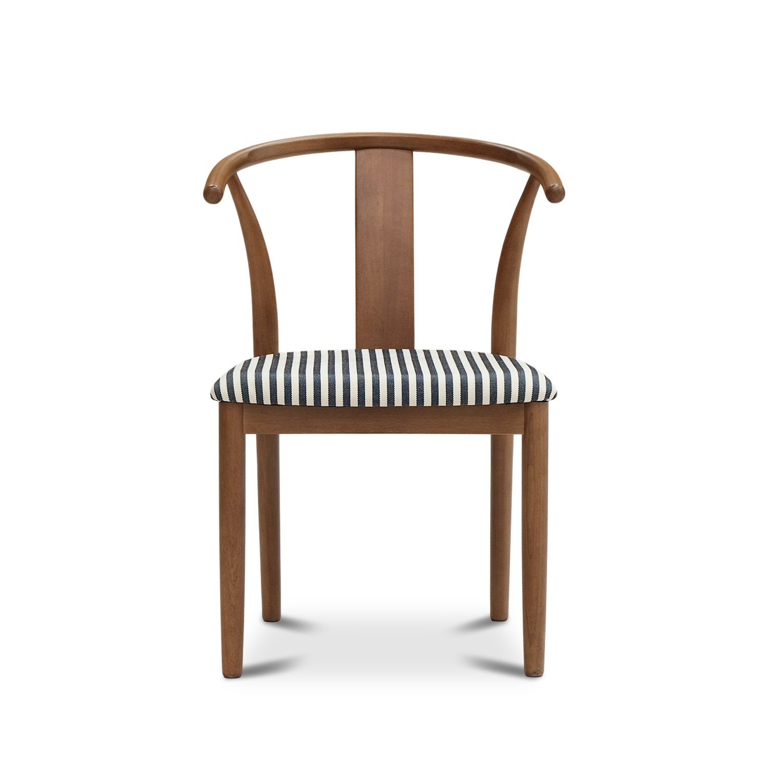 Ming Vintage Brown Chair Stripes