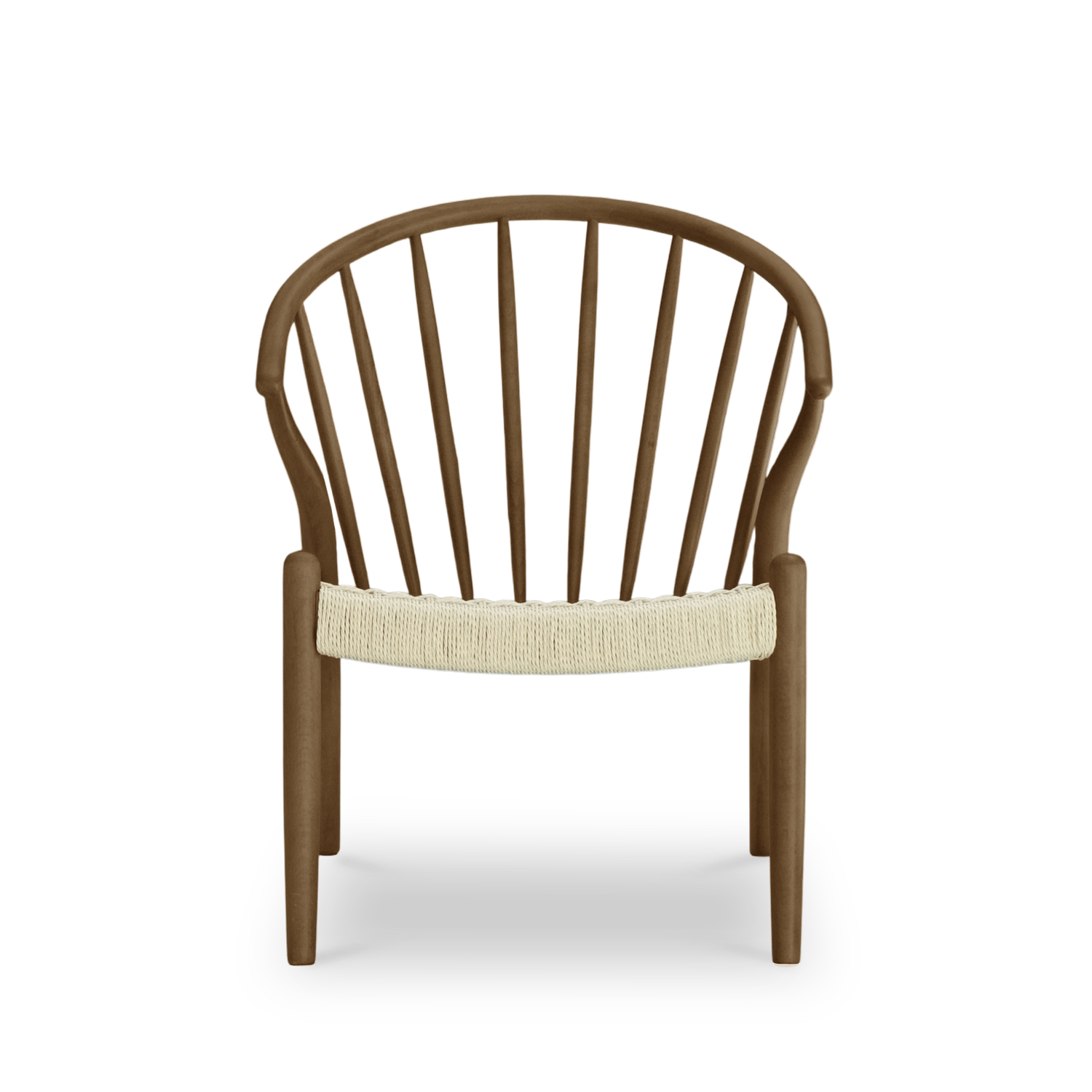Quinn Brown Lounge Chair Natural Weave