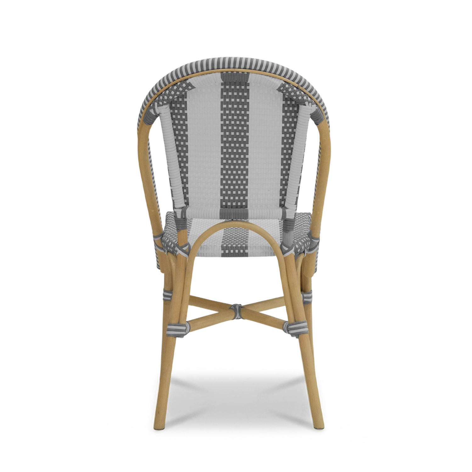 Timor Rattan Dining Chair White & Grey