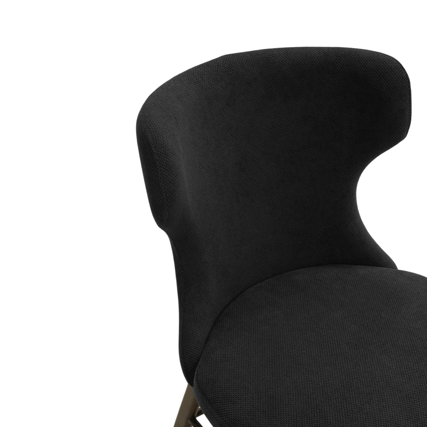 Stellar Walnut Dining Chair Coal Grey