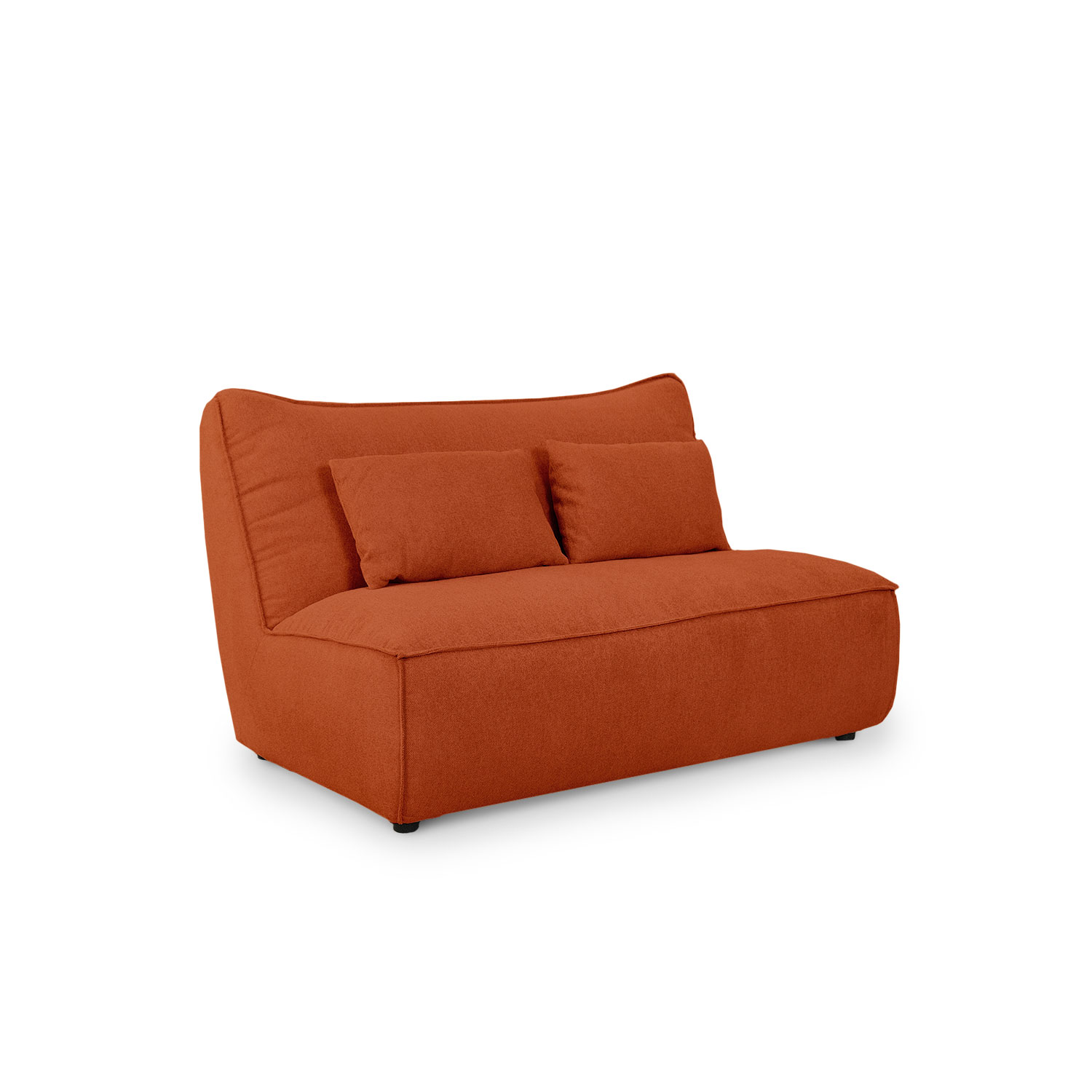Daphne Umber Brown Modular Armless Sofa