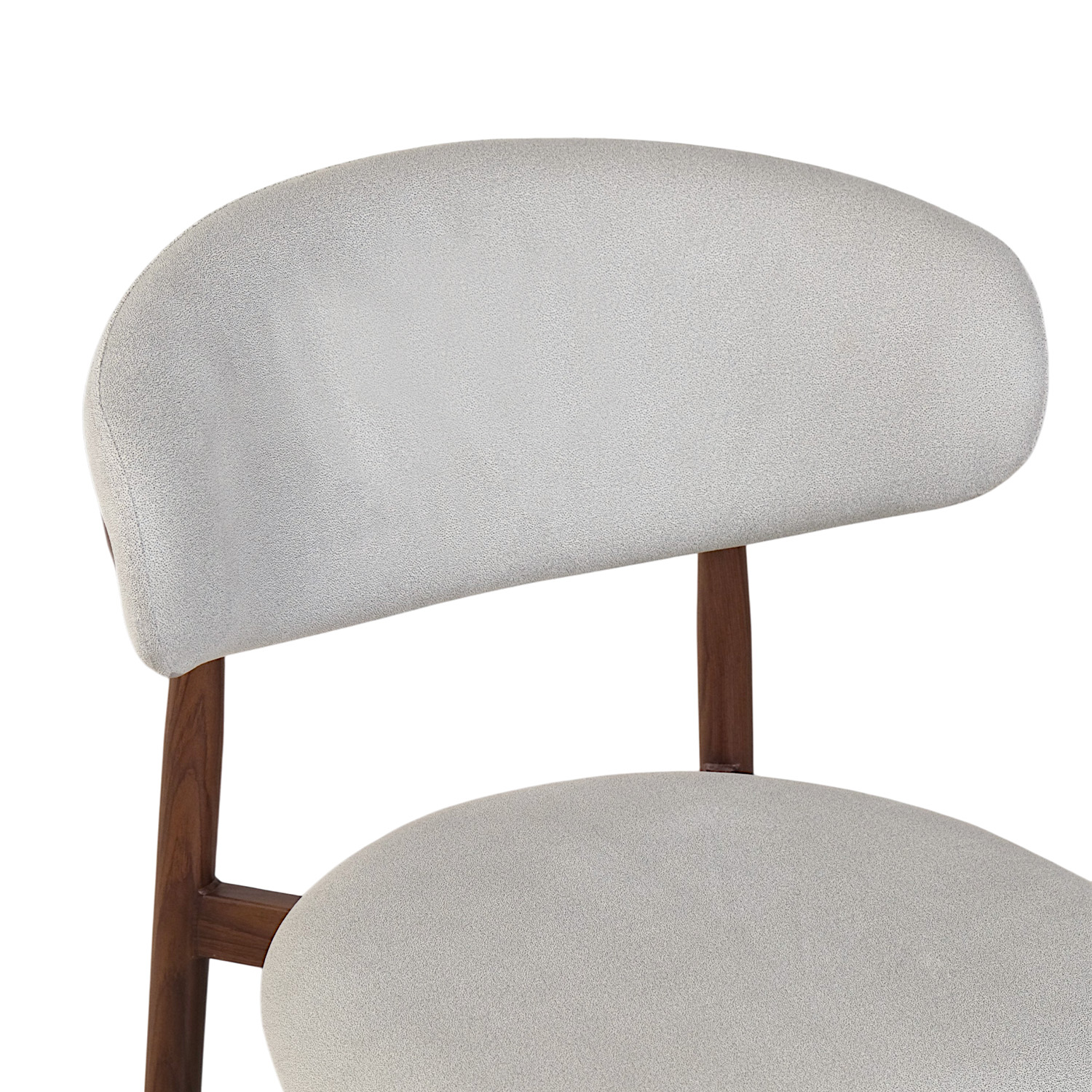 Bliss Walnut Dining Chair Mist Grey