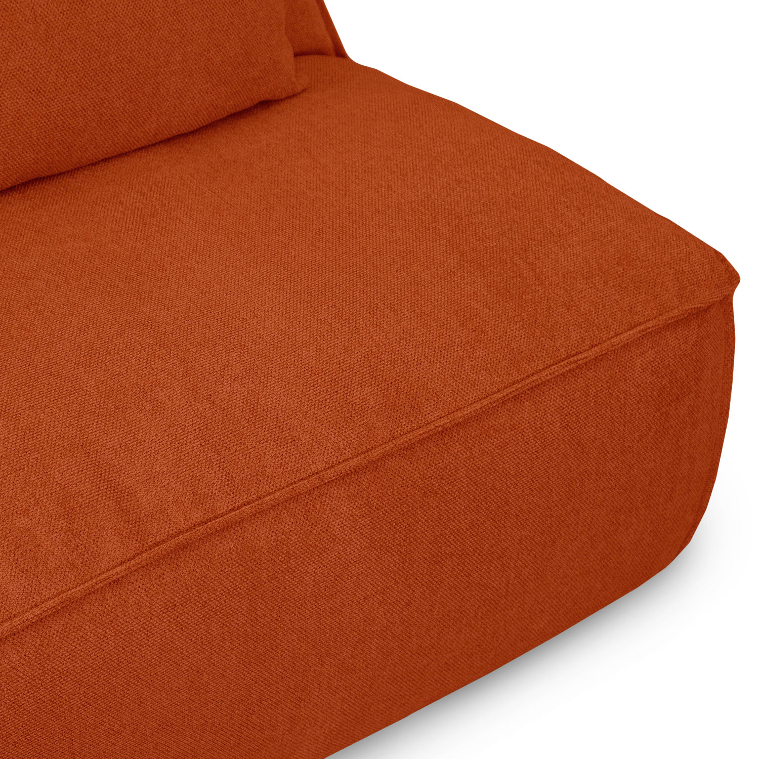Daphne Umber Brown Modular Armless Sofa