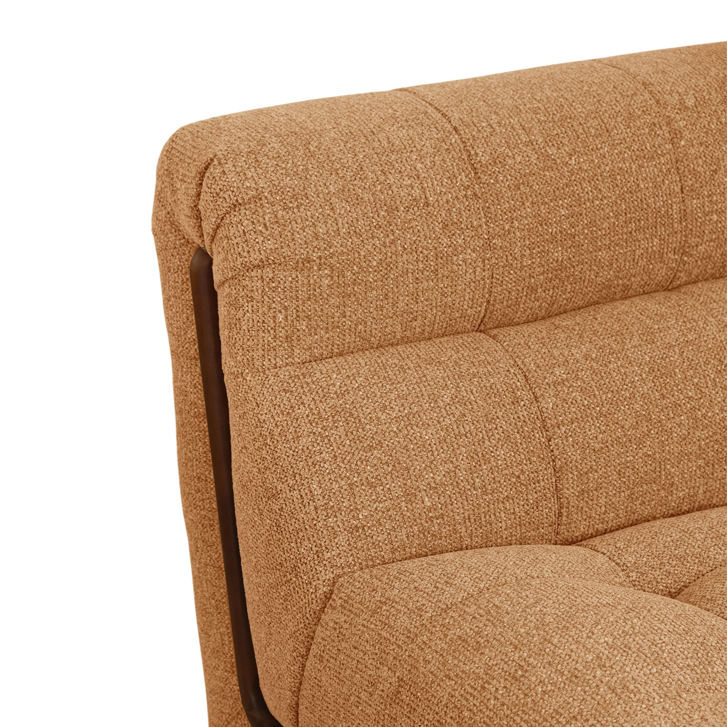 Sylvia Copper Brown 1 Seater Sofa