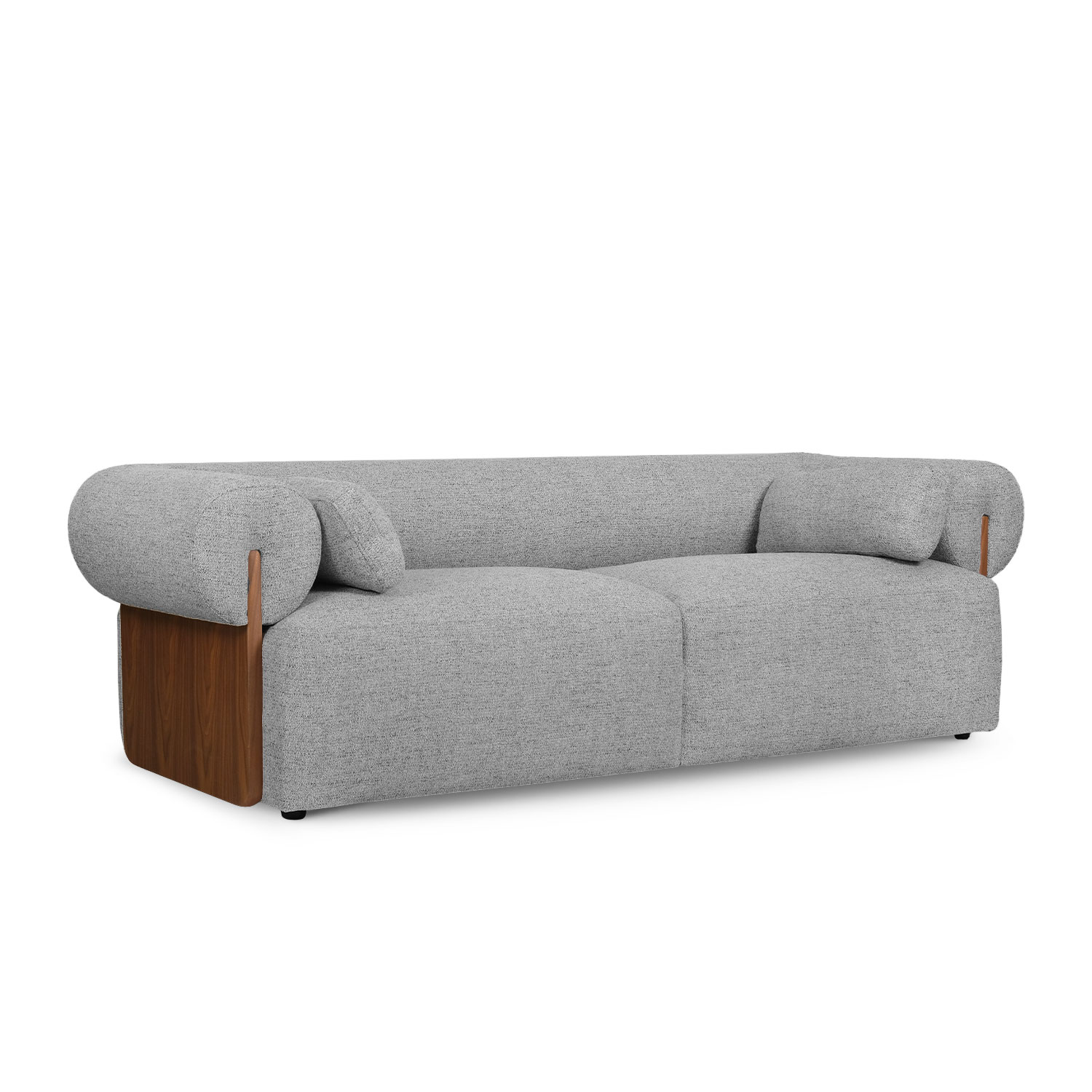 Alessia Stone Grey 3 Seater Sofa
