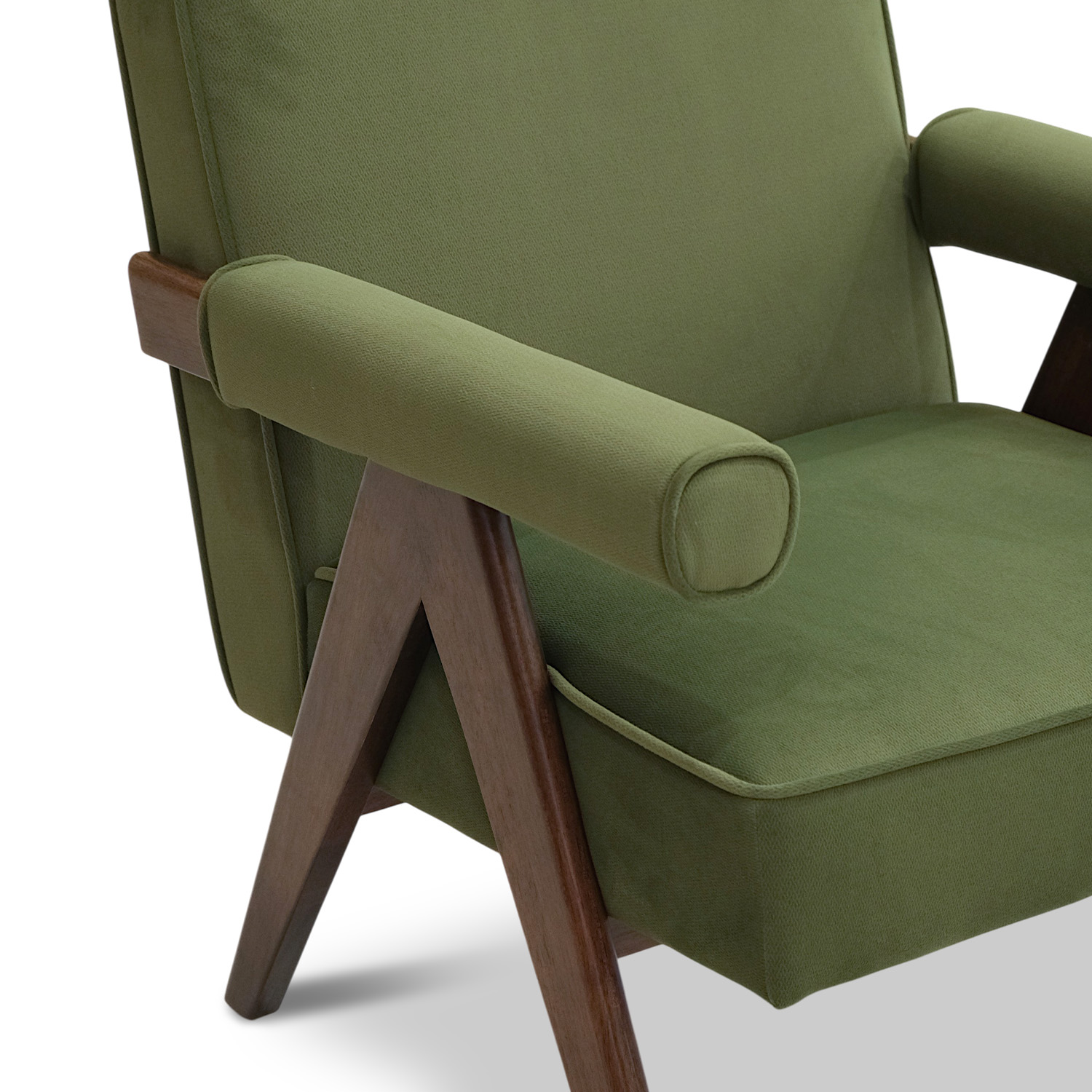 Joelle Retro Green Lounge Chair