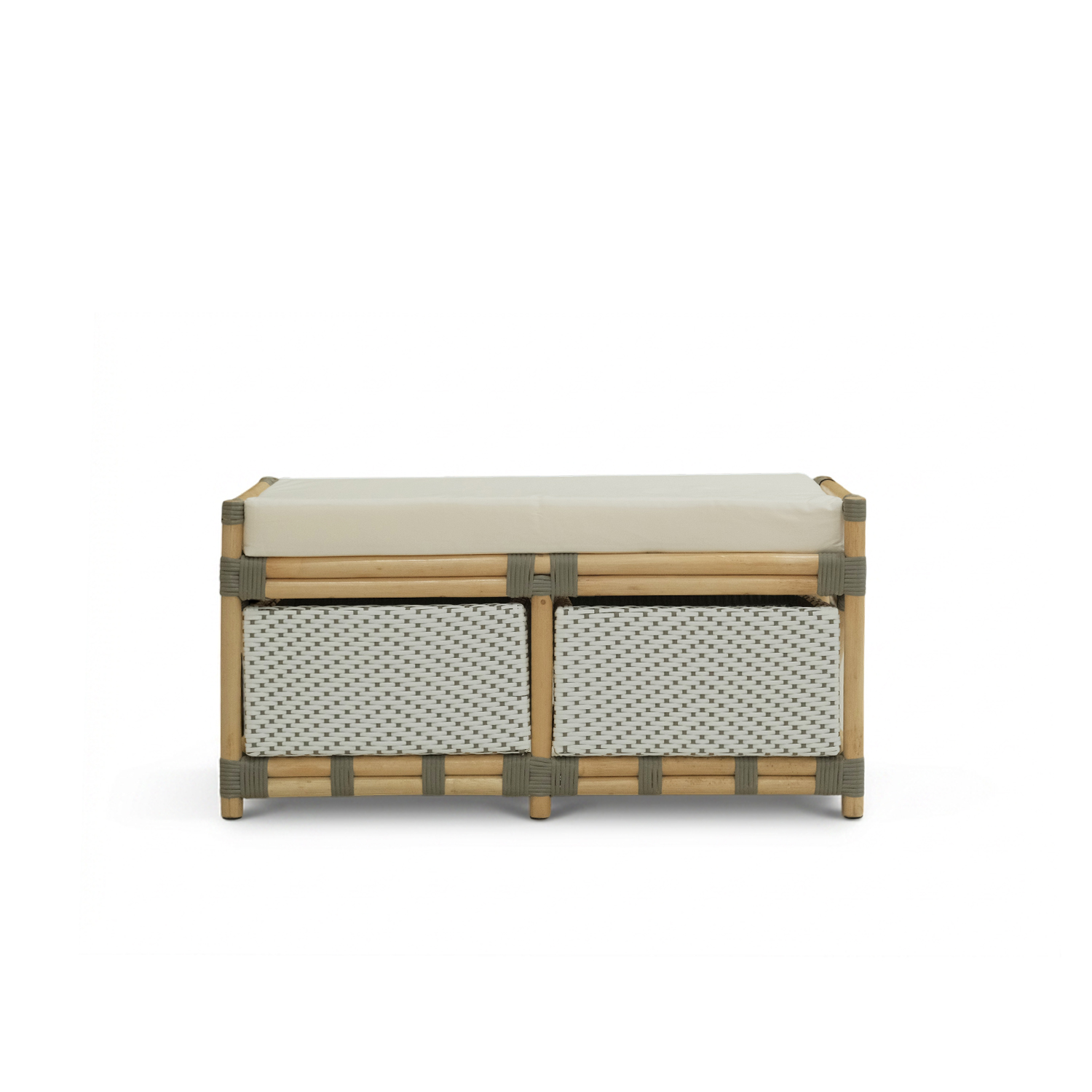 Timor Rattan Storage Bench