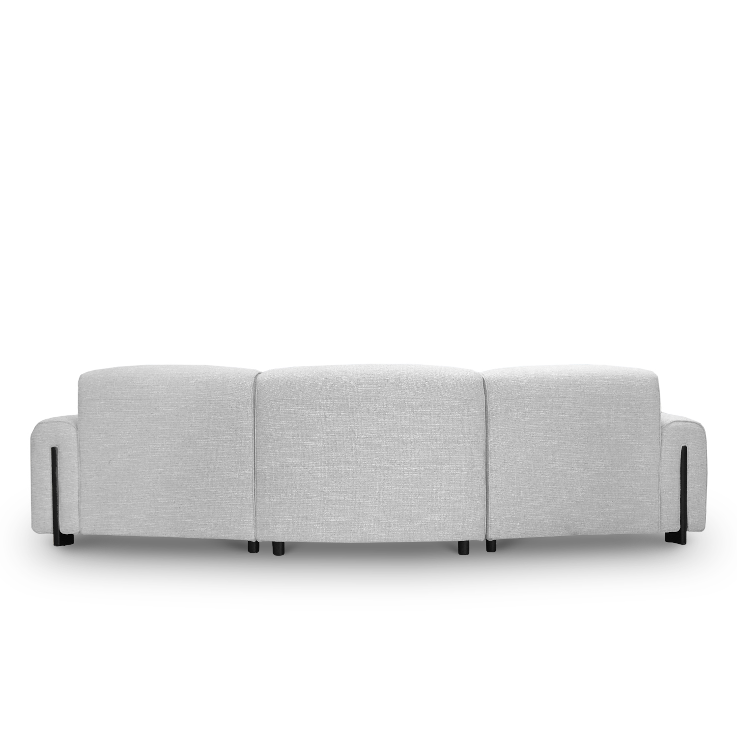 Clarice Cloud Grey Petite Curve Sofa
