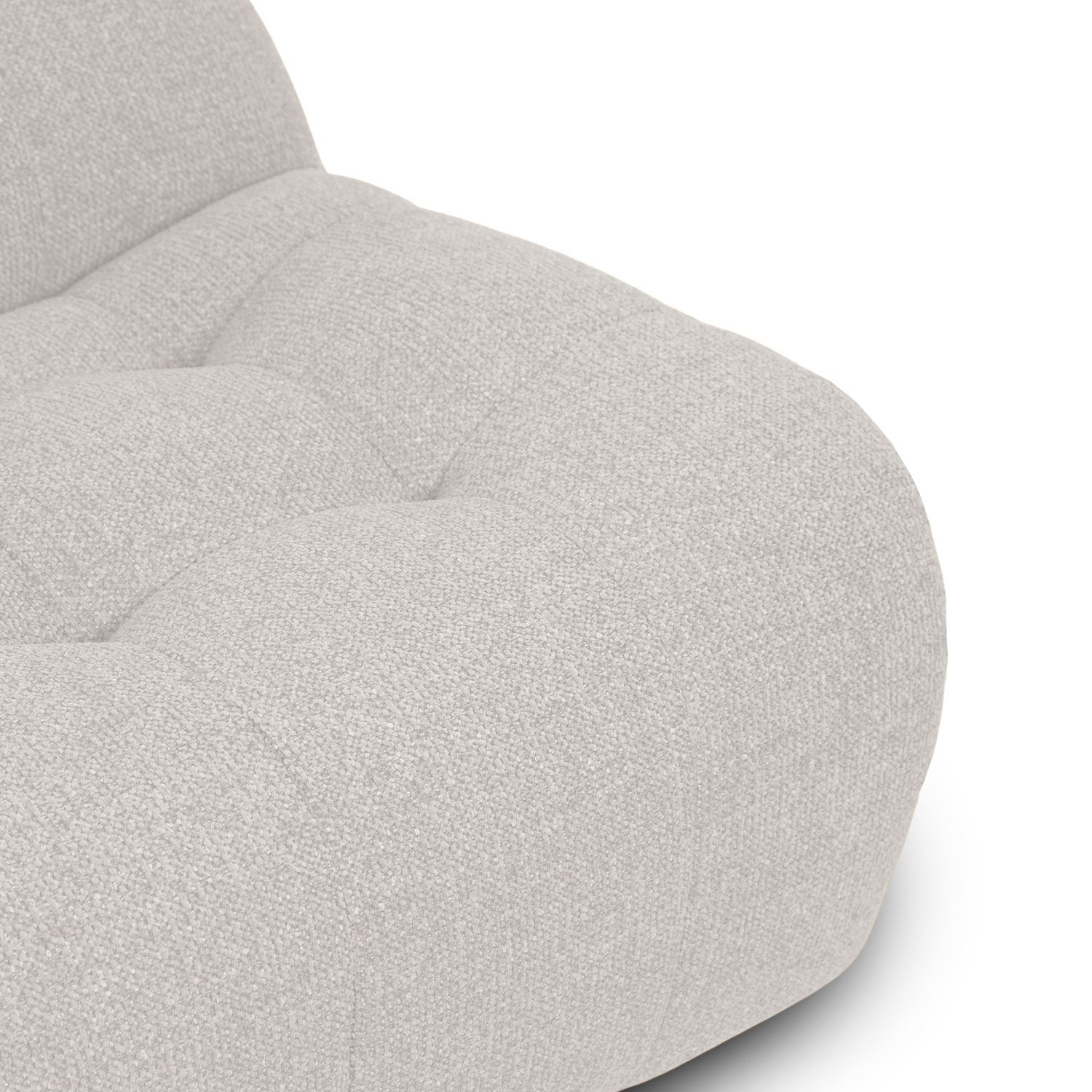Sylvia Light Grey 1 Seater Sofa