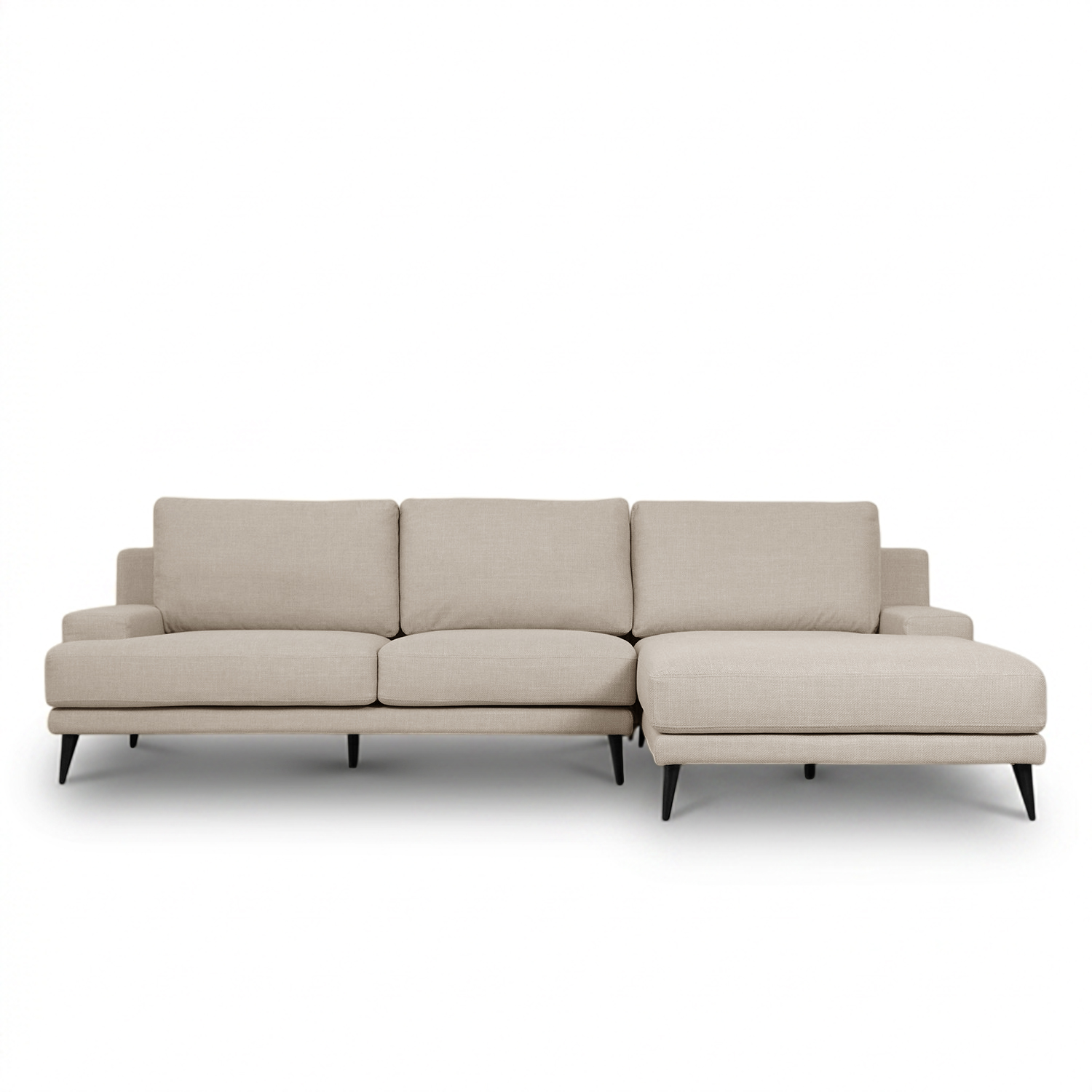 Hendrick Light Beige Left Sectional Sofa