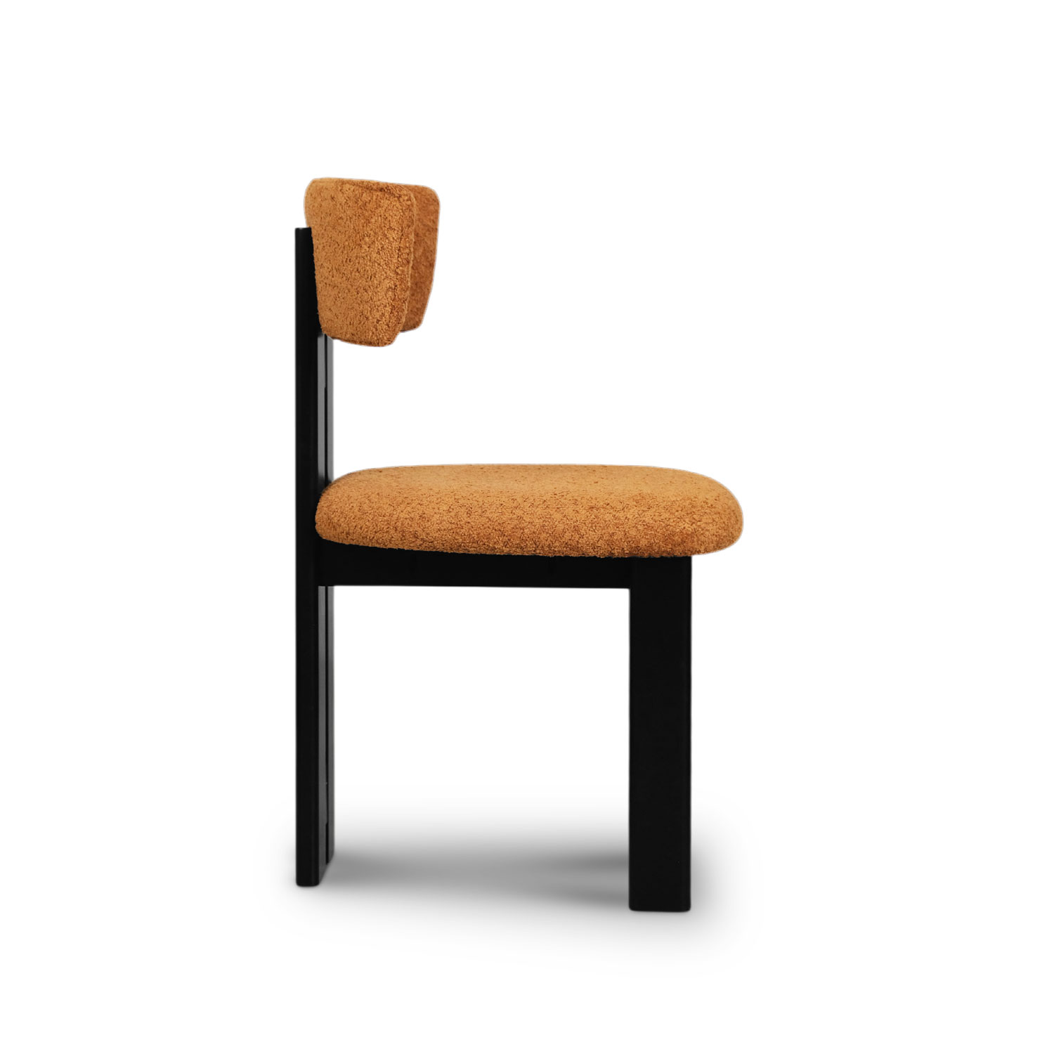 Monte Ebony Dining Chair - Caramel
