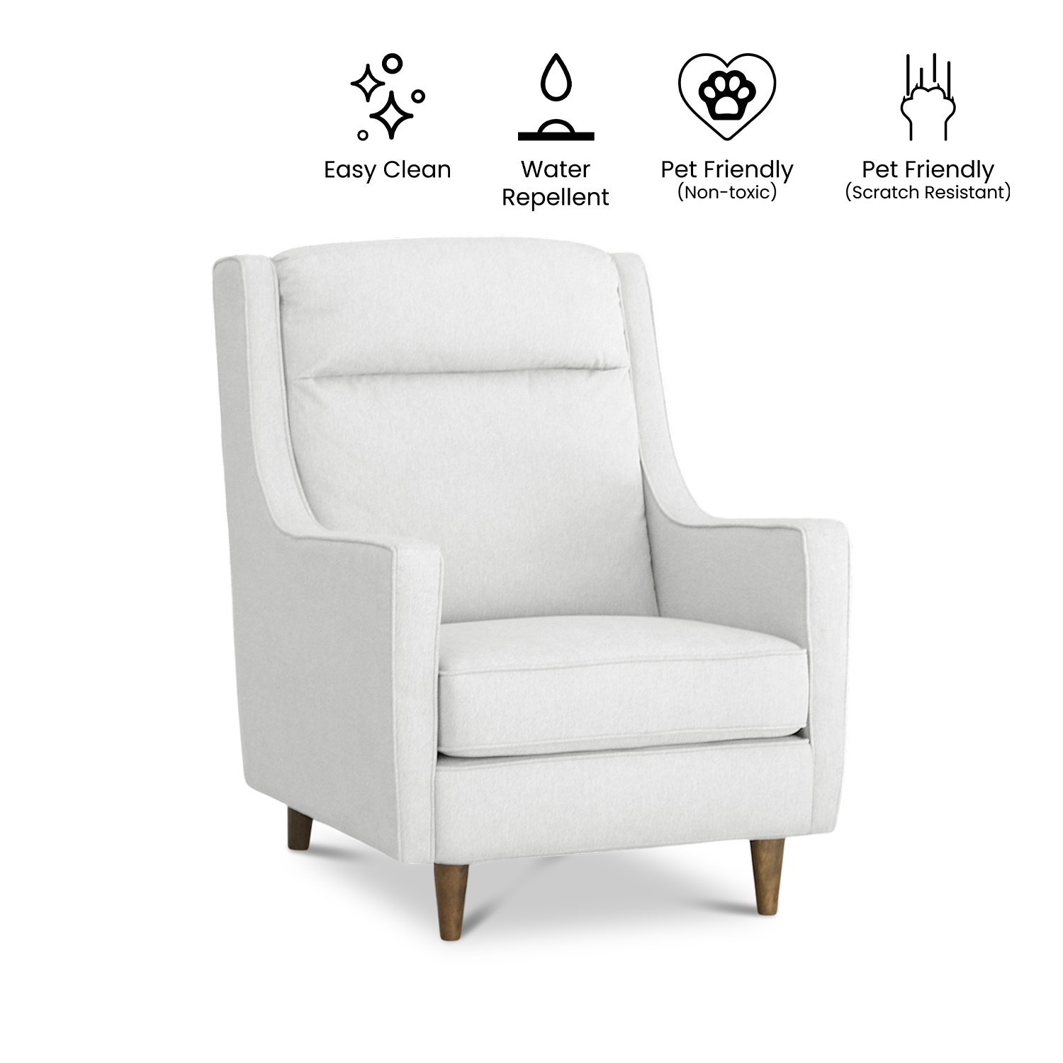 Flynn Light Grey Lounge Chair