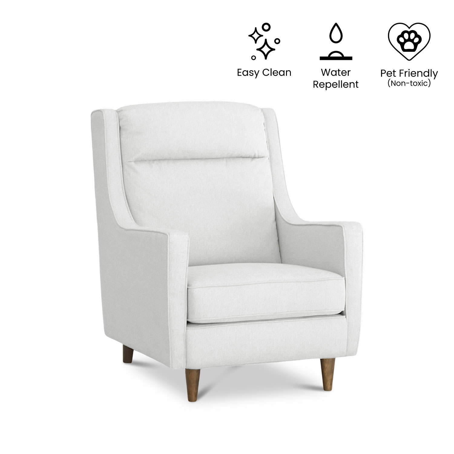 Flynn Light Grey Lounge Chair