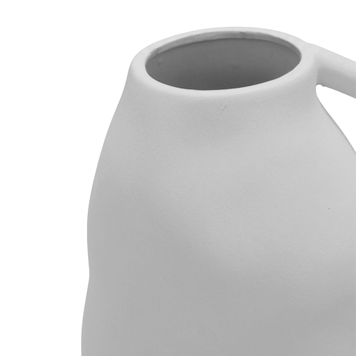 Dune Textured White Tall Terracotta Vase